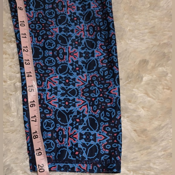 Fabletics Women’s Size Patterned Blue Leggings EUC - Picture 7 of 8